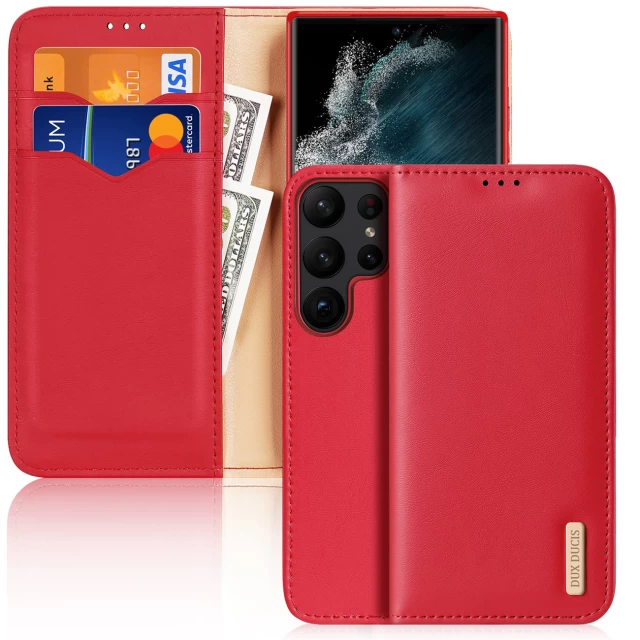 Чохол-книжка Dux Ducis Hivo RFID Blocking для Samsung Galaxy S23 Ultra Red (6934913031803)