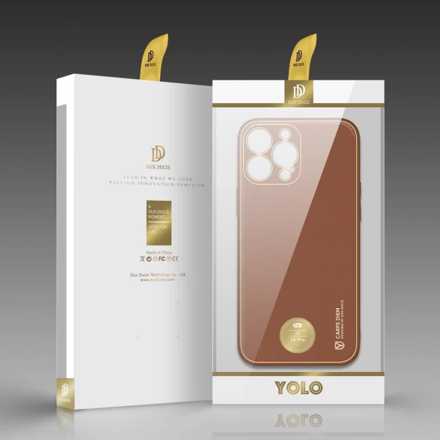 Чехол Dux Ducis Yolo для iPhone 14 Pro Brown (6934913032053)