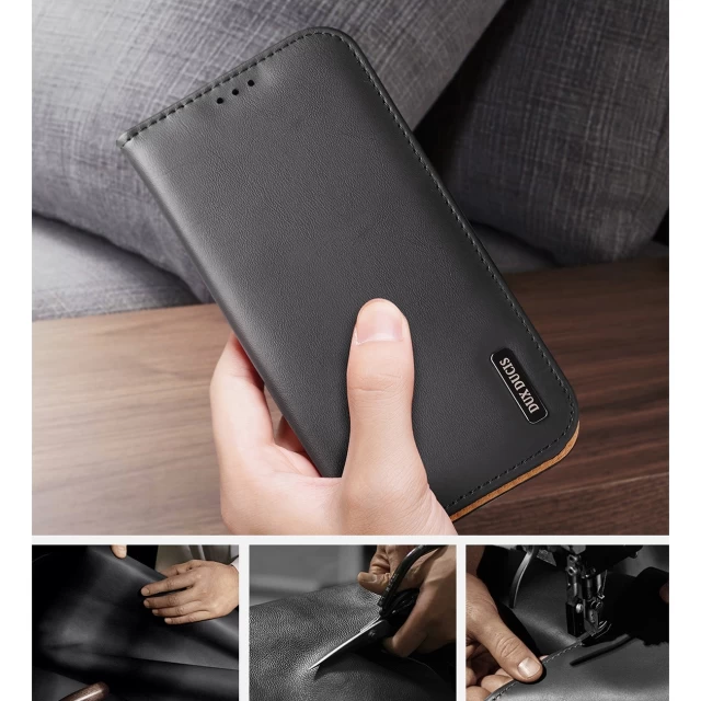 Чехол Dux Ducis Hivo Leather Flip Wallet для iPhone 14 Pro Red (6934913033043)