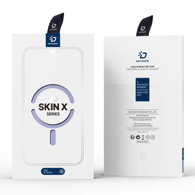 Чехол Dux Ducis Skin X Pro Flip Cover для iPhone 14 Pro Purple with MagSafe (6934913033647)