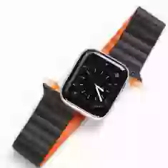 Ремінець Dux Ducis Ultra Magnetic Bracelet для Apple Watch 49 | 45 | 44 | 42 mm Black Orange (Chain Version) (6934913033685)