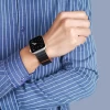 Ремешок Dux Ducis Ultra Magnetic Bracelet для Apple Watch 49 | 45 | 44 | 42 mm Black Orange (Chain Version) (6934913033685)