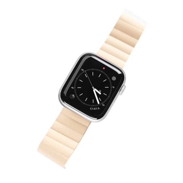 Ремешок Dux Ducis Ultra Magnetic Bracelet для Apple Watch 49 | 45 | 44 | 42 mm Beige (Chain Version) (6934913033715)