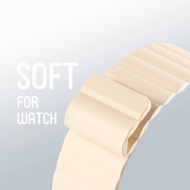Ремінець Dux Ducis Ultra Magnetic Bracelet для Apple Watch 49 | 45 | 44 | 42 mm Beige (Chain Version) (6934913033715)