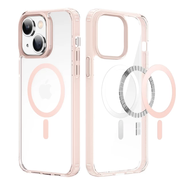 Чехол Dux Ducis Clin 2 Magnetic Case для iPhone 14 Pink with MagSafe (6934913034378)