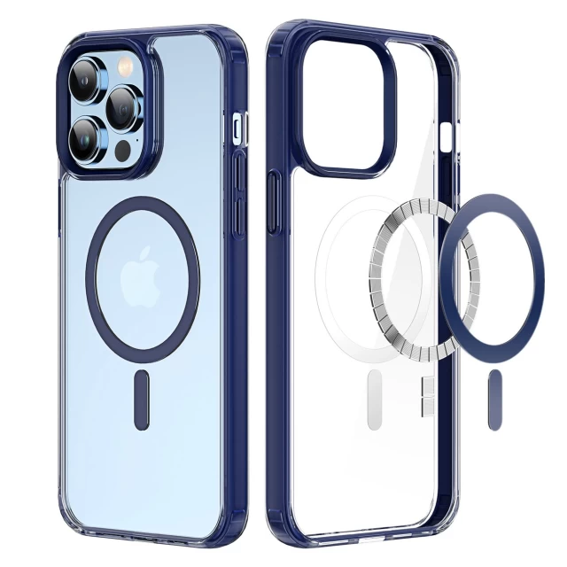 Чохол Dux Ducis Clin 2 Magnetic Case для iPhone 14 Pro Blue with MagSafe (6934913034415)