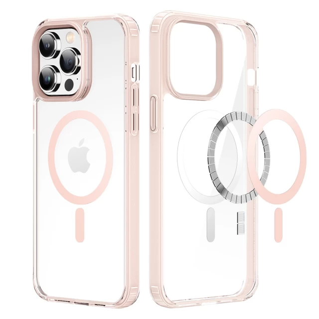 Чохол Dux Ducis Clin 2 Magnetic Case для iPhone 14 Pro Pink with MagSafe (6934913034439)