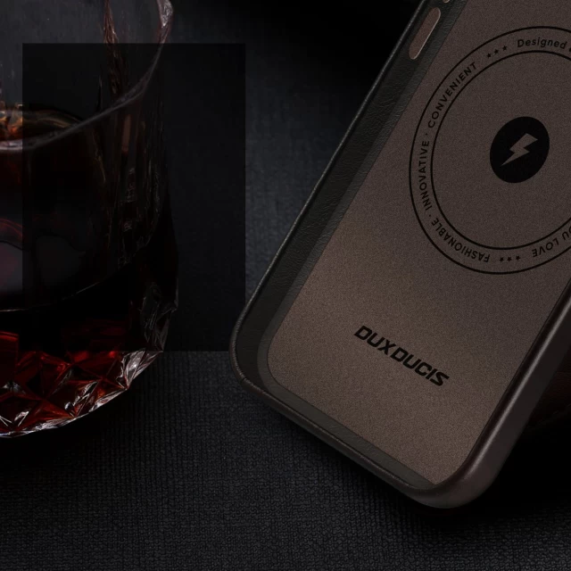Чохол Dux Ducis Naples Case для iPhone 14 Pro Dark Brown with MagSafe (6934913034682)