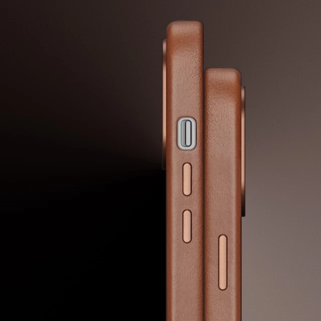 Чохол Dux Ducis Naples Case для iPhone 14 Pro Max Brown with MagSafe (6934913034736)