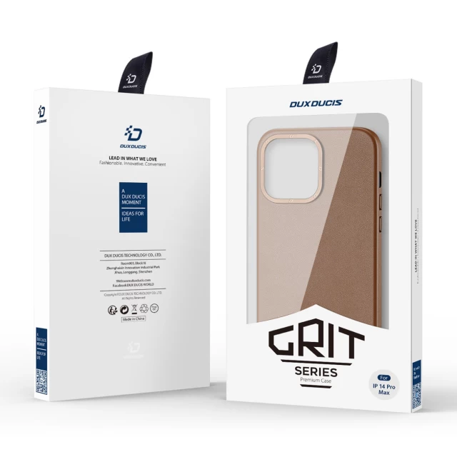 Чохол Dux Ducis Grit для iPhone 14 Pro Max Brown with MagSafe (6934913035016)