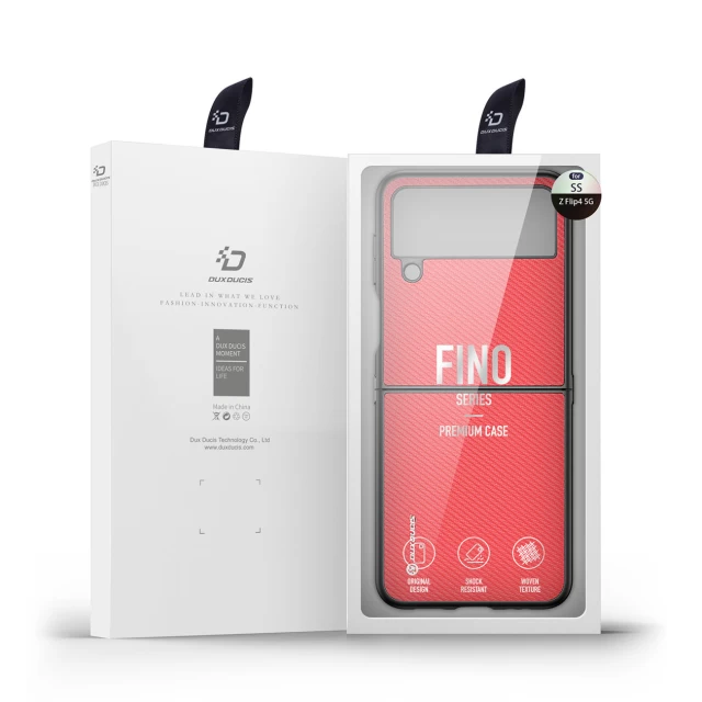 Чохол Dux Ducis Fino Case для Samsung Galaxy Flip4 (F721) Red (6934913035214)