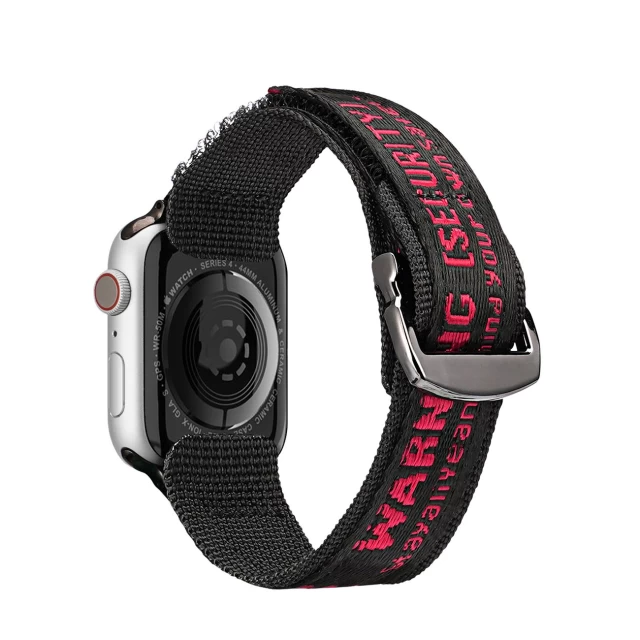 Ремешок Dux Ducis Outdoor Version для Apple Watch 49 | 45 | 44 | 42 mm Black Red (6934913035351)