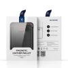 Магнитный кошелек Dux Ducis Magnetic Leather Wallet RFID Blocking для iPhone Black with MagSafe (6934913035481)
