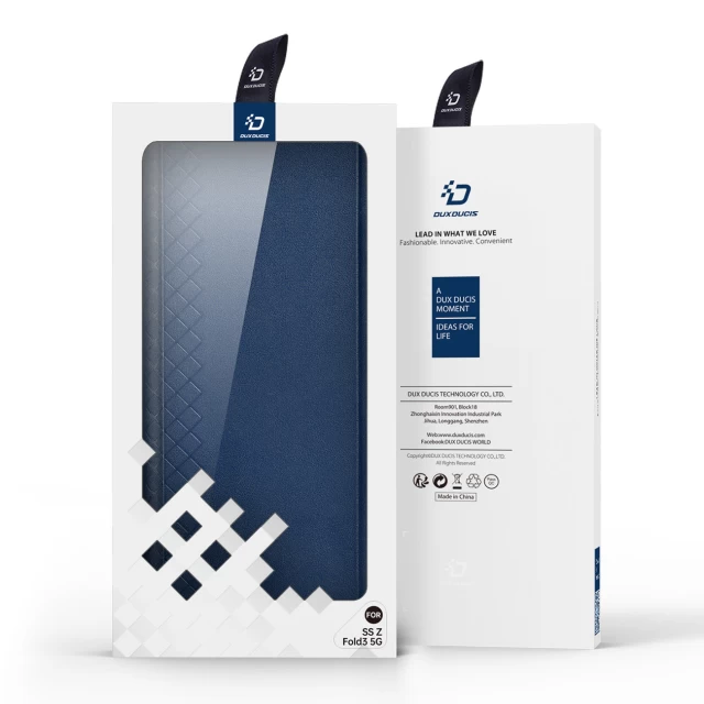 Чехол Dux Ducis Bril Case with Flip Wallet Stand для Samsung Galaxy Fold3 (F926) Blue (6934913035559)