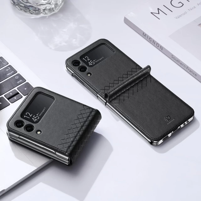 Чехол Dux Ducis Bril Case Ecological Leather для Samsung Galaxy Flip3 (F711) Black (6934913035832)