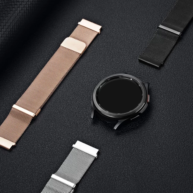 Ремешок Dux Ducis Magnetic Bracelet для Samsung Galaxy Watch | Huawei Watch | Honor Watch 20 mm Black (Milanese Version) (6934913036280)