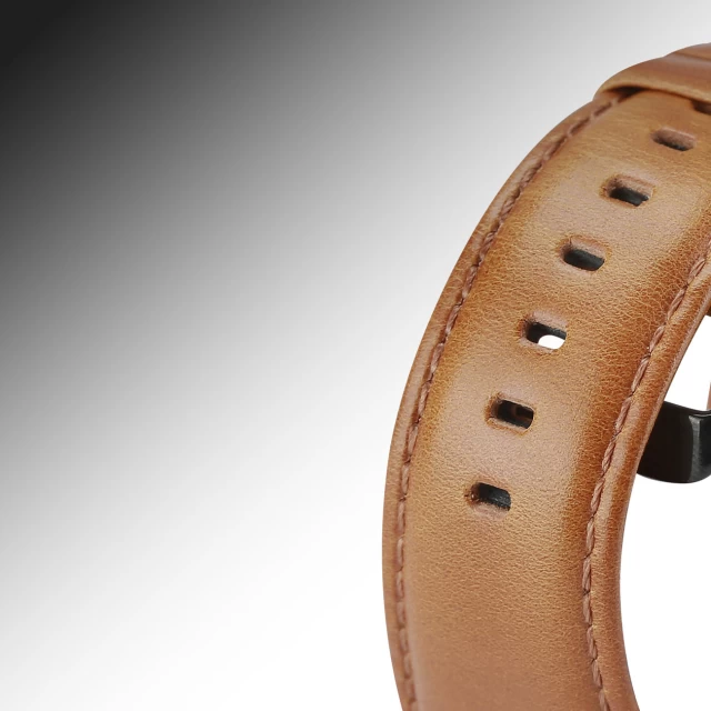 Ремешок Dux Ducis Leather Strap для Samsung Galaxy Watch | Huawei Watch | Honor Watch 20mm Wristband Brown (6934913036358)