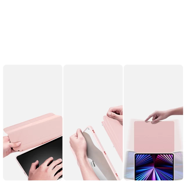 Чехол Dux Ducis Magi Case Smart Cover для iPad Pro 11 2021/2020/2018 | iPad Air 4 Pink (6934913036754)