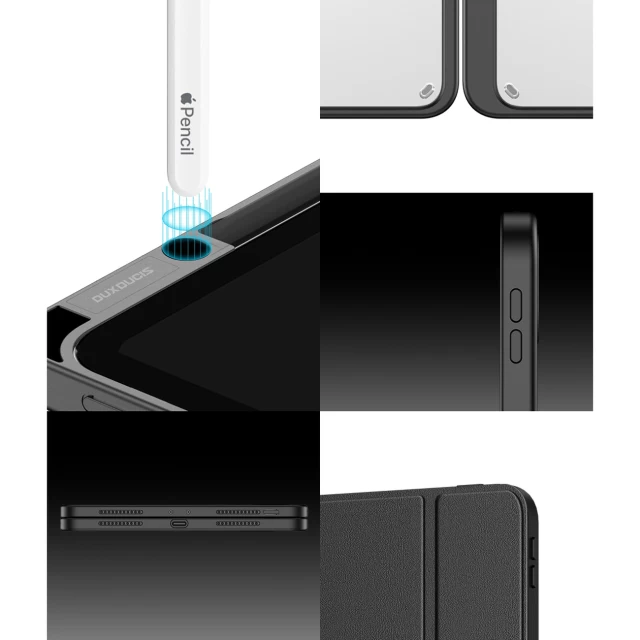 Чехол Dux Ducis Magi Case Smart Cover для iPad Pro 12.9 2021 | 2020 | 2018 Black (6934913036761)