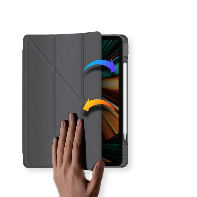 Чехол Dux Ducis Magi Case Smart Cover для iPad Pro 12.9 2021 | 2020 | 2018 Gray (6934913036778)
