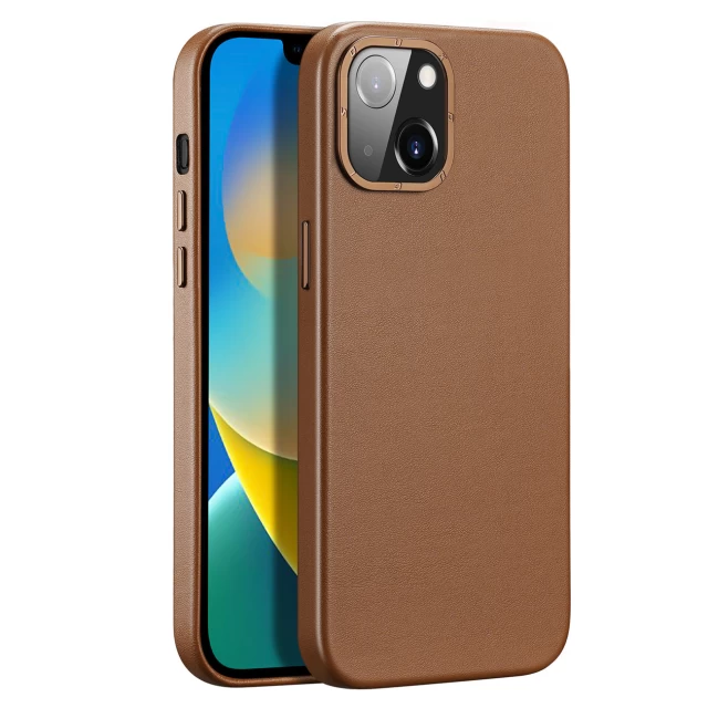 Чохол Dux Ducis Grit для iPhone 14 Brown with MagSafe (6934913036921)
