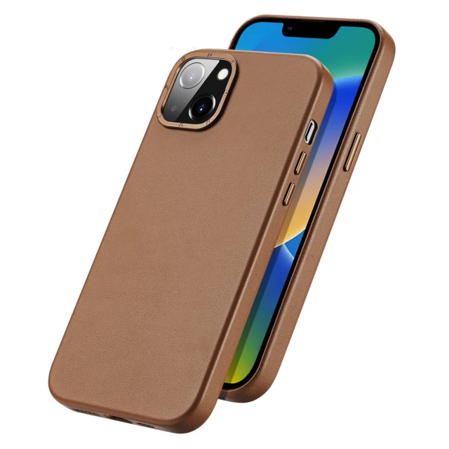 Чохол Dux Ducis Grit для iPhone 14 Plus Brown with MagSafe (6934913036952)