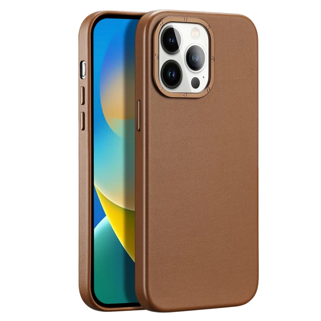 Чохол Dux Ducis Grit для iPhone 14 Pro Brown with MagSafe (6934913036983)