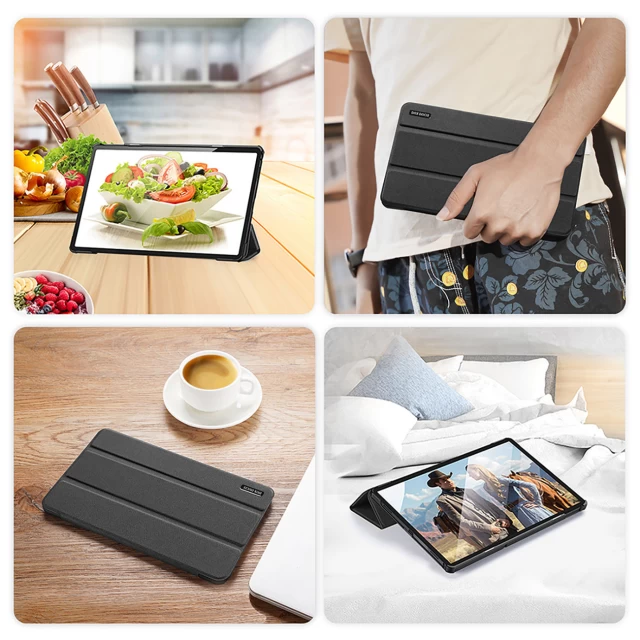 Чехол Dux Ducis Domo Folding Pouch Case with Smart Sleep Tablet Stand для Lenovo Tab M10 Plus Gen 3 Black (6934913037065)