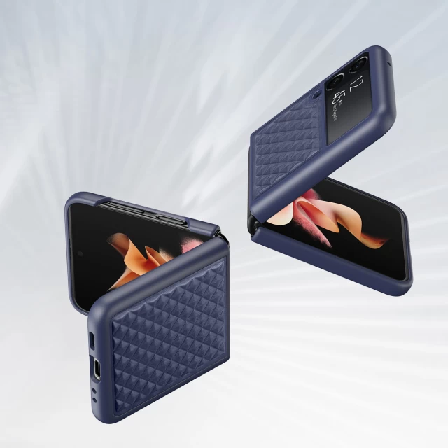 Чохол Dux Ducis Venice Leather Case для Samsung Galaxy Flip3 (F711) Blue (6934913037386)