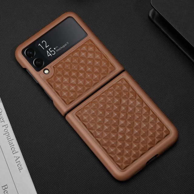 Чохол Dux Ducis Venice Leather Case для Samsung Galaxy Flip3 (F711) Brown (6934913037393)