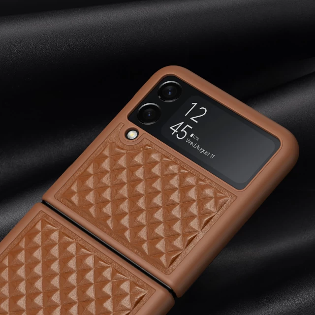 Чехол Dux Ducis Venice Leather Case для Samsung Galaxy Flip3 (F711) Brown (6934913037393)