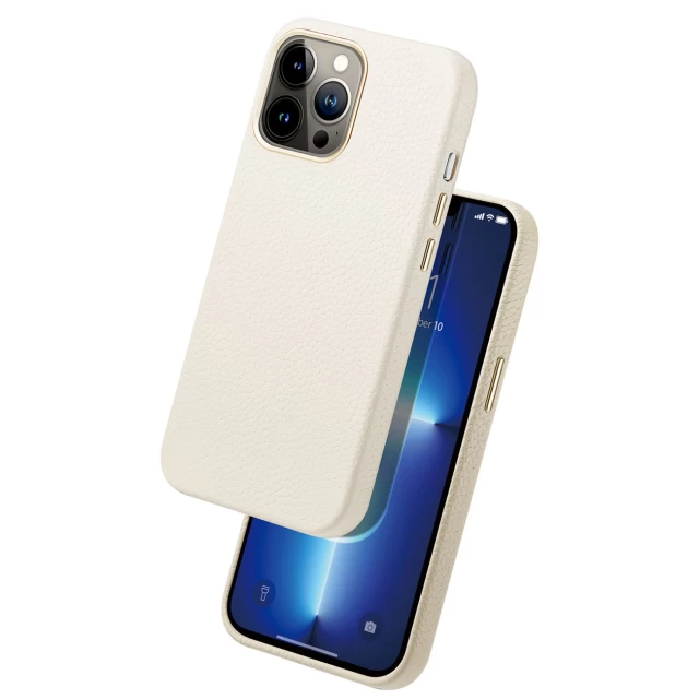 Чехол Dux Ducis Roma для iPhone 13 Pro Max White with MagSafe (6934913038376)