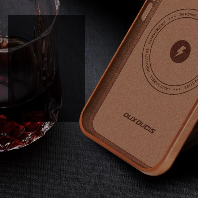 Чехол Dux Ducis Naples Case для iPhone 13 Pro Brown with MagSafe (6934913038604)