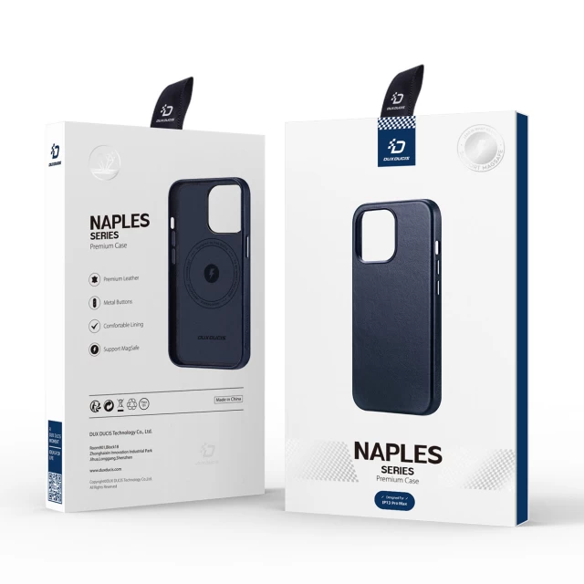 Чохол Dux Ducis Naples Case для iPhone 13 Pro Max Blue with MagSafe (6934913038635)