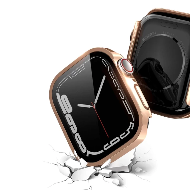 Чехол Dux Ducis Hamo Metallic Watch Cover для Apple Watch 6 | 5 | 4 | SE 44 mm Pink (6934913038710)
