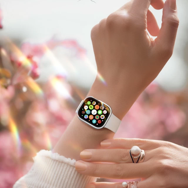 Чехол Dux Ducis Hamo Metallic Watch Cover для Apple Watch 7 45 mm Silver (6934913038765)