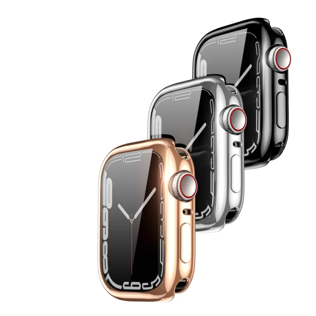 Чохол Dux Ducis Hamo Metallic Watch Cover для Apple Watch 7 45 mm Silver (6934913038888)