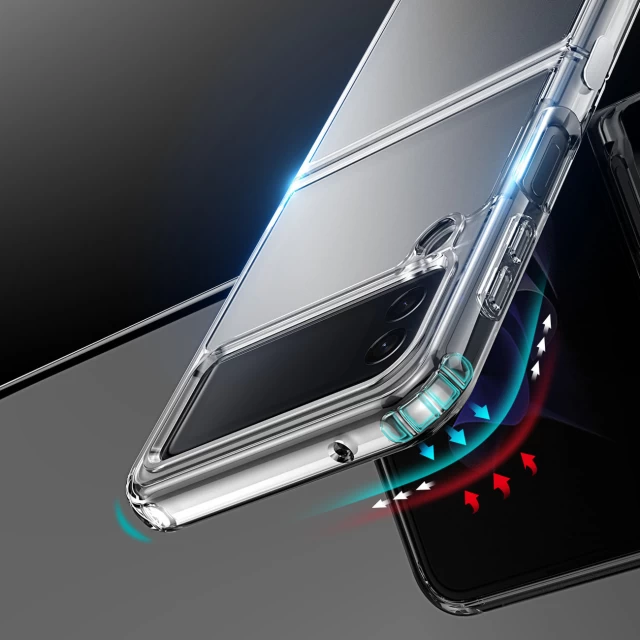 Чехол Dux Ducis Clin Case для Samsung Galaxy Flip3 (F711) Transparent with MagSafe (6934913039588)