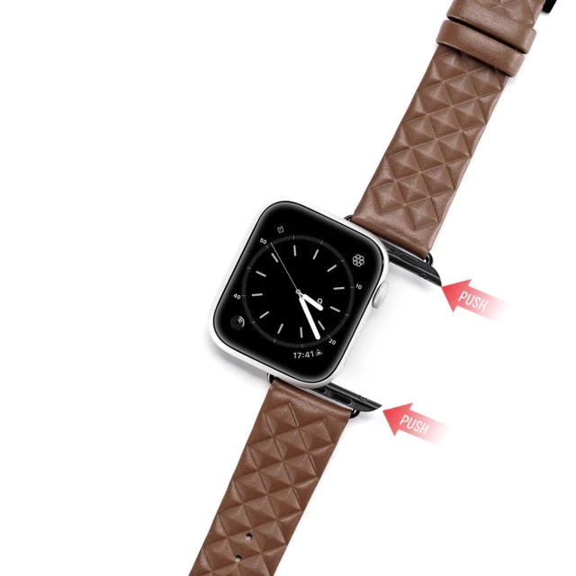 Ремешок Dux Ducis Enland Series для Apple Watch 41 | 40 | 38 mm Brown (6934913039991)