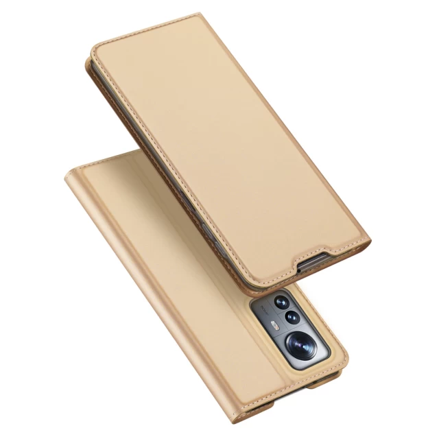 Чехол-книжка Dux Ducis Skin Pro для Xiaomi 12 Pro Gold (6934913041543)