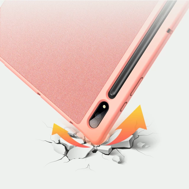 Чохол Dux Ducis Domo Tablet Cover with Multi-angle Stand and Smart Sleep для Samsung Galaxy Tab S8 Ultra Pink (6934913041949)