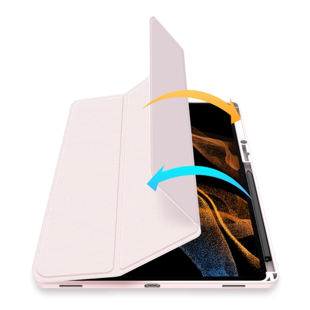 Чехол Dux Ducis Toby Armored Flip Smart Case для Samsung Galaxy Tab S8 Ultra Pink (6934913041963)