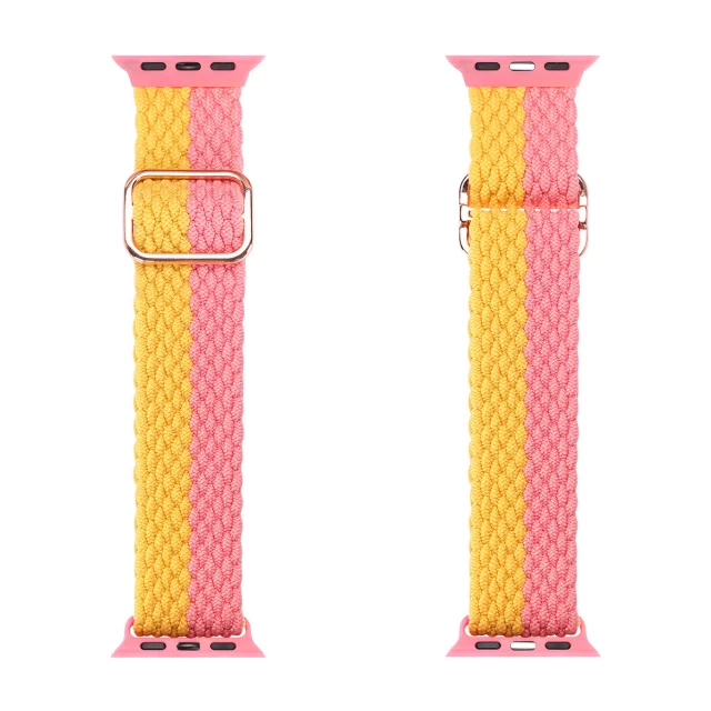 Ремінець Dux Ducis Mixture Series для Apple Watch 41 | 40 | 38 mm Pink/Yellow (6934913042120)