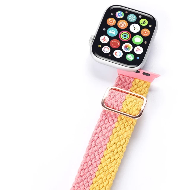 Ремешок Dux Ducis Mixture Series для Apple Watch 41 | 40 | 38 mm Pink/Yellow (6934913042120)