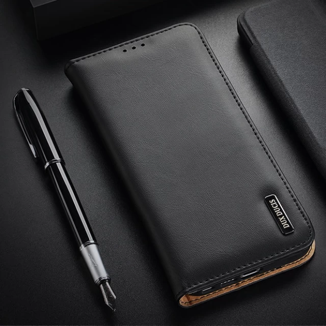 Чохол Dux Ducis Hivo Leather Flip Wallet для Samsung Galaxy S22 Ultra Black (6934913043660)
