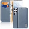 Чехол Dux Ducis Hivo Leather Flip Wallet для Samsung Galaxy S22 Ultra Blue (6934913043677)