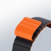 Ремешок Dux Ducis Magnetic Strap для Apple Watch 41 | 40 | 38 mm Black Orange (Chain Version) (6934913044728)