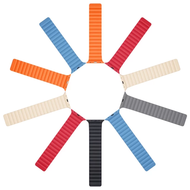 Ремінець Dux Ducis Magnetic Strap для Apple Watch 41 | 40 | 38 mm Black Orange (Chain Version) (6934913044728)