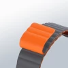 Ремешок Dux Ducis Magnetic Strap для Apple Watch 41 | 40 | 38 mm Gray Orange (Chain Version) (6934913044735)