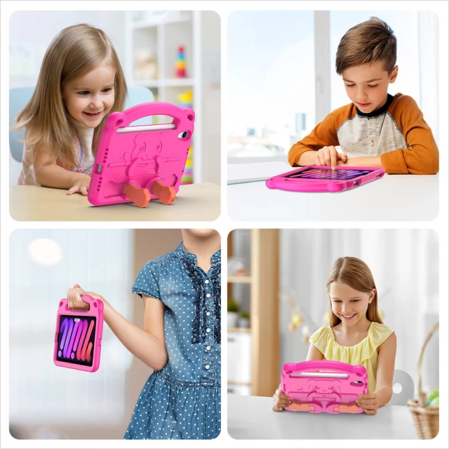 Чехол Dux Ducis Panda Safe for Children для iPad mini 6 2021 Pink (6934913045640)